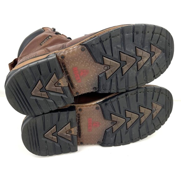 ROCKY Ironclad USA Made Steel Toe MET Guard Waterproof Boots RKK0362 Mens 9.5M - Picture 12 of 13